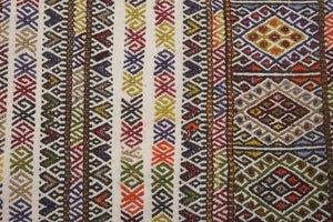 Vintage Turkish Kilim Rug 5'1'' x 11'9''