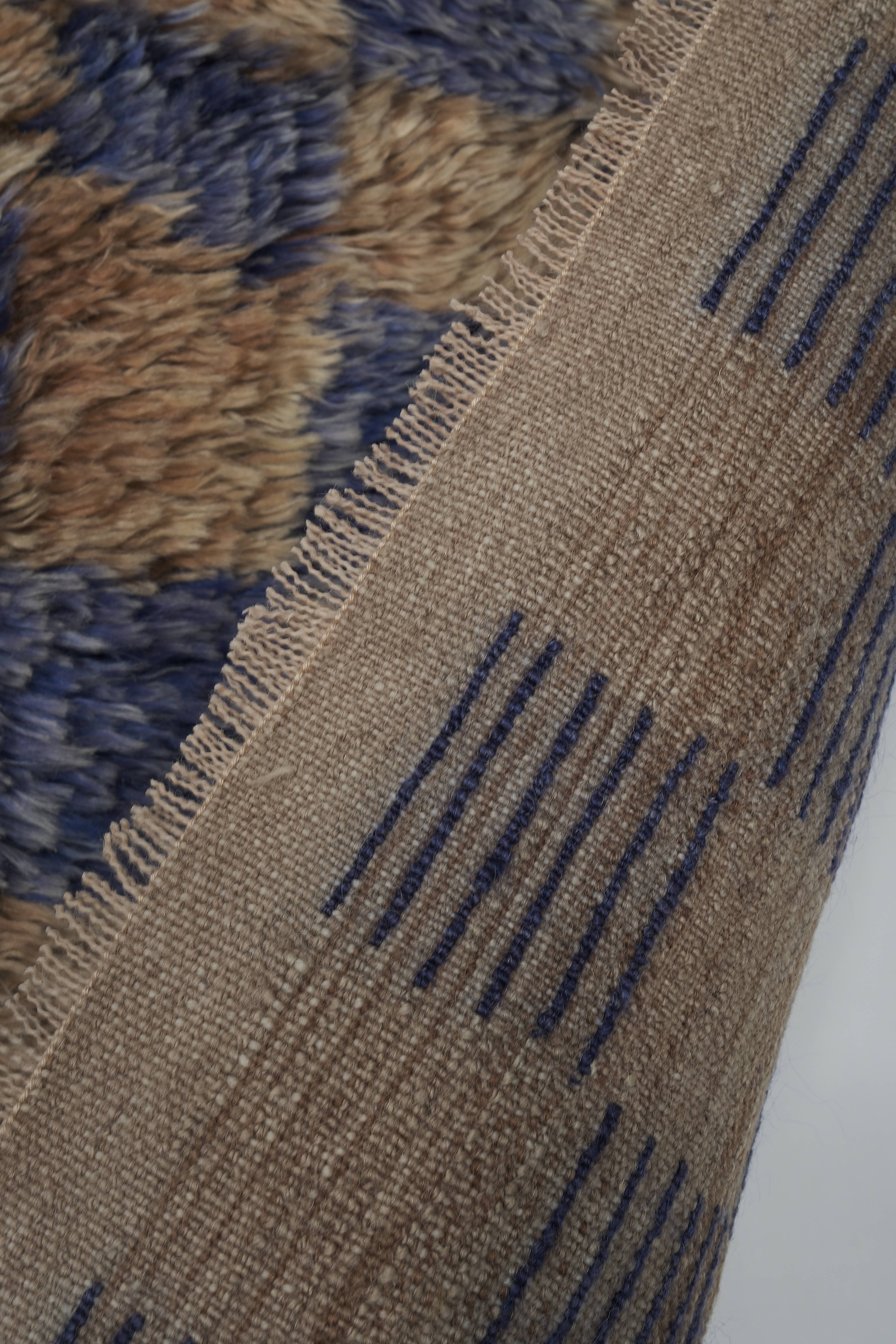 Vintage Turkish Tulu Rug 4'5'' x 5'9''