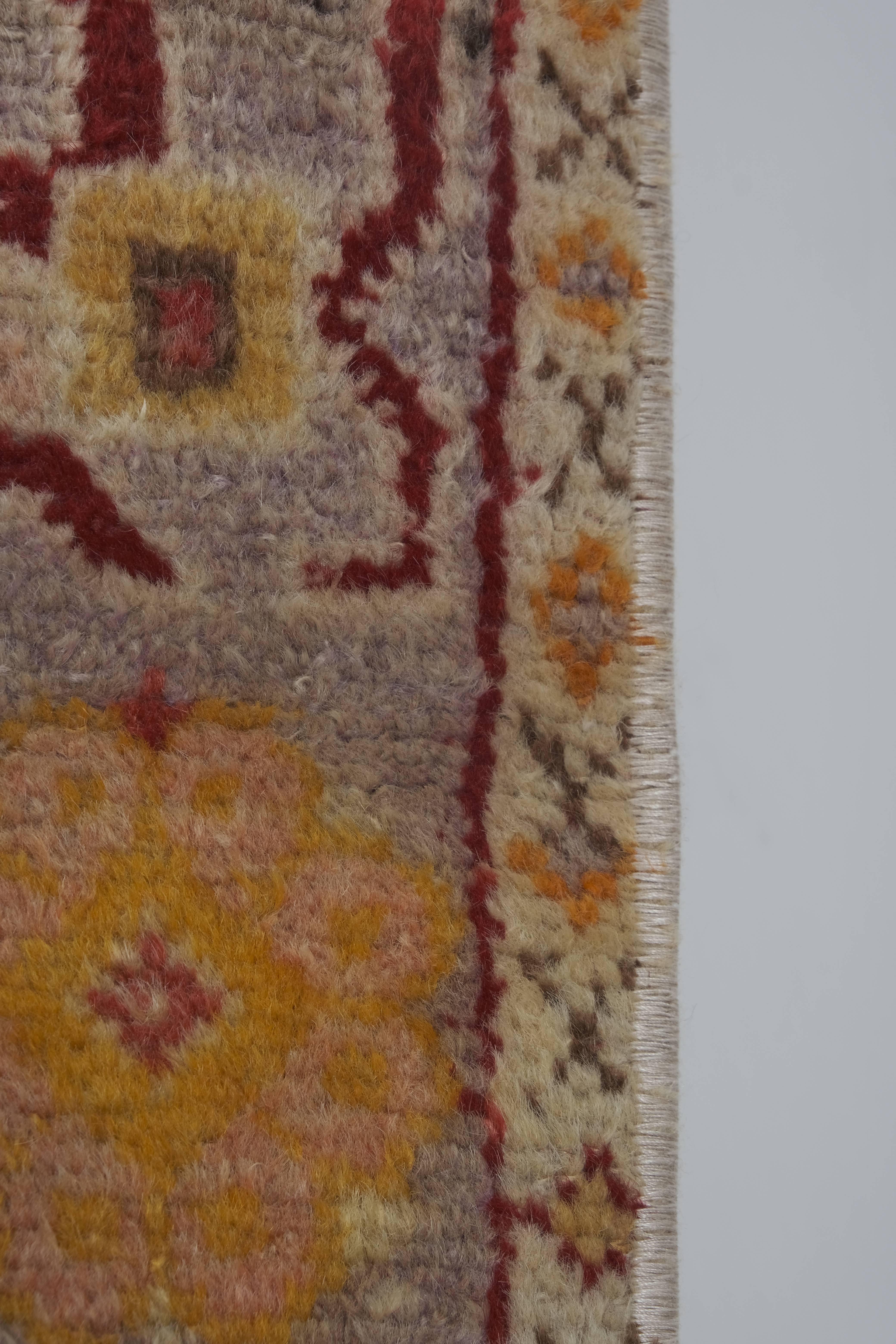 Vintage Oushak Rug 3'5'' x 7'4''