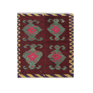 Vintage Turkish Shaggy Tulu Rug 45'' x 51''