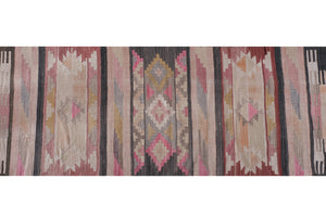 Vintage Turkish Kilim Runner 2'3'' x 22'2''