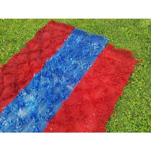 Vintage Turkish Shaggy Tulu Rug 3'10'' x 4'2''