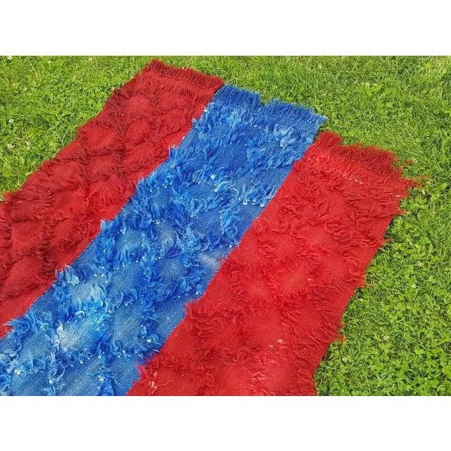 Vintage Turkish Shaggy Tulu Rug 3'10'' x 4'2''
