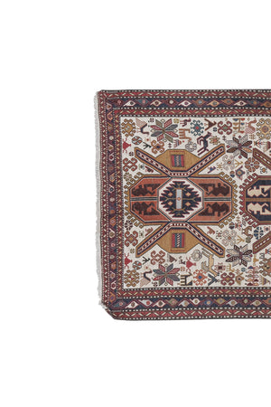 Vintage Turkish Soumac Rug 3'4'' x 6'4''