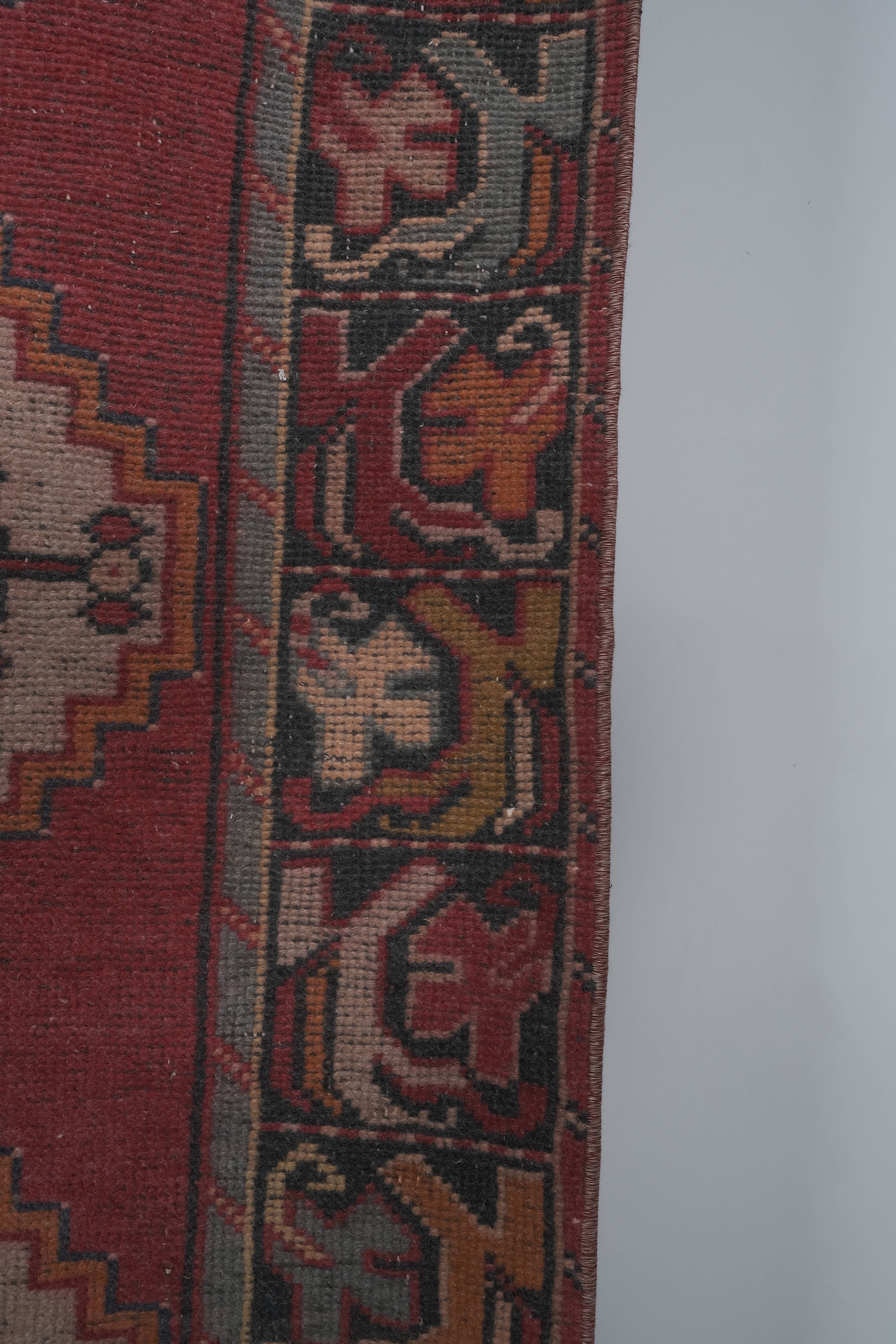 Vintage Turkish Runner Rug 3' x 9'4''