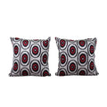 Silk Ikat Velvet Pillow Cover Set of 2 | 18'' x 19''