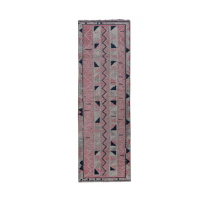 Vintage Herki Runner Rug 3'1'' x 9'8''