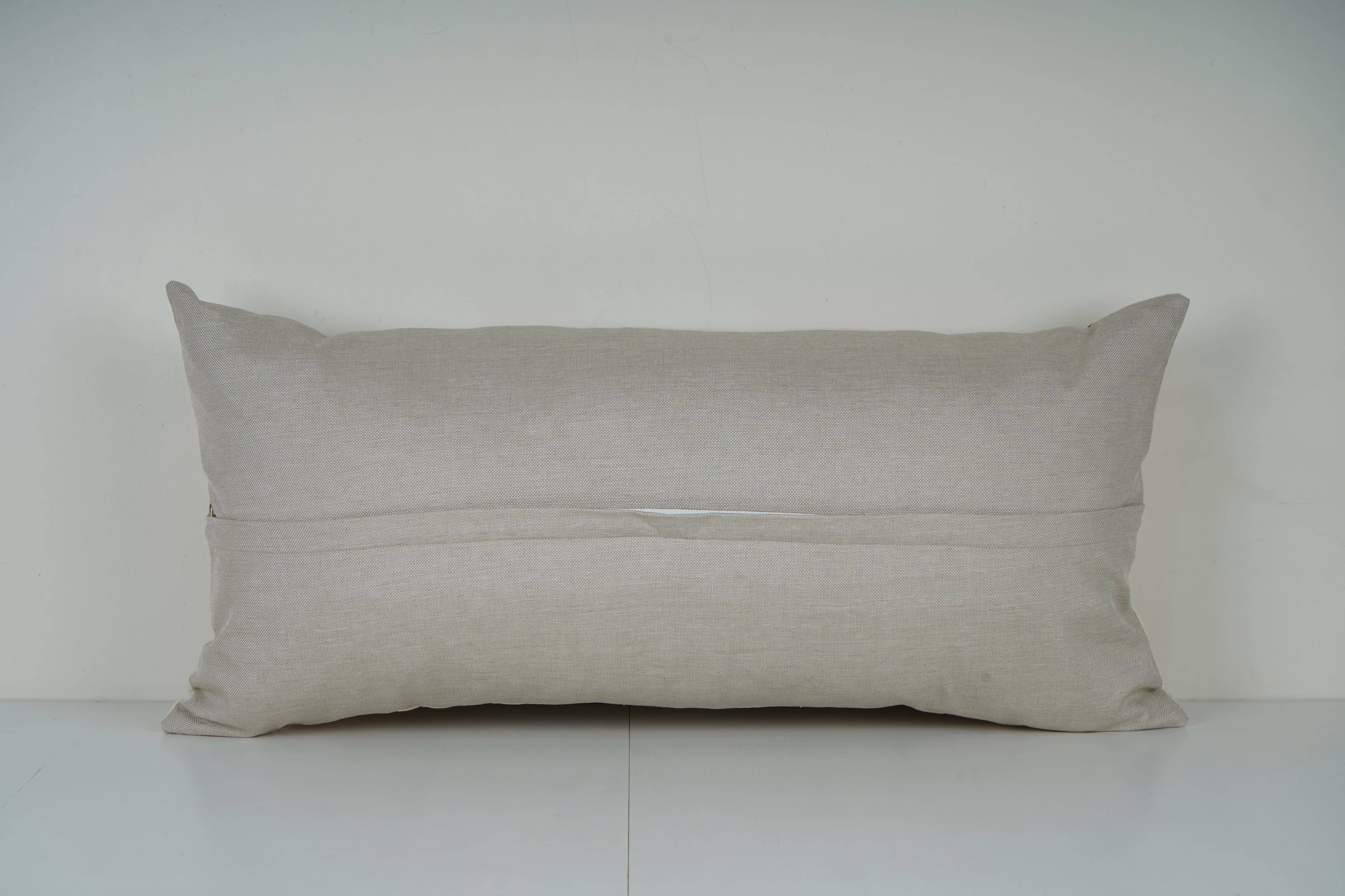 Peacock Suzani Bedding Pillow Cover | 16'' x 34''