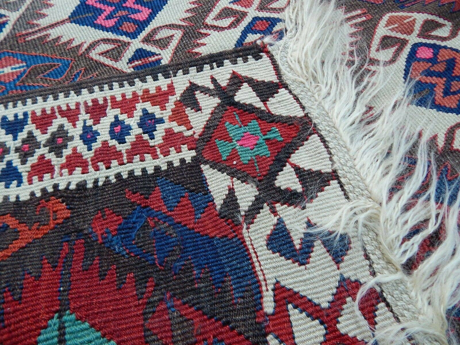 Vintage Turkish Kilim Rug 4'10'' x 12'11''