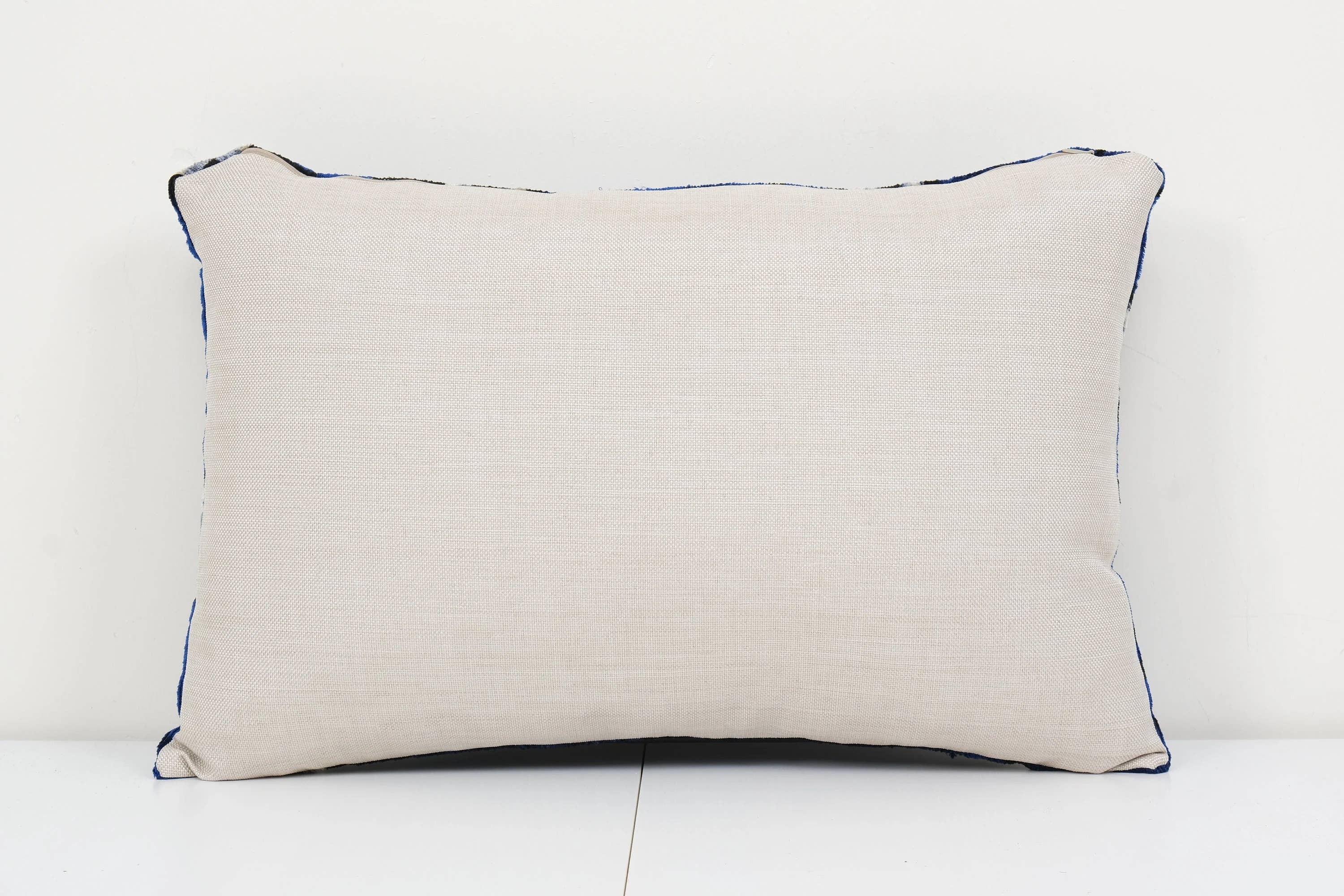 Silk Ikat Velvet Pillow Cover | 16'' x 24''