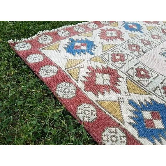 Vintage Oushak Rug 6'3'' x 6'9''