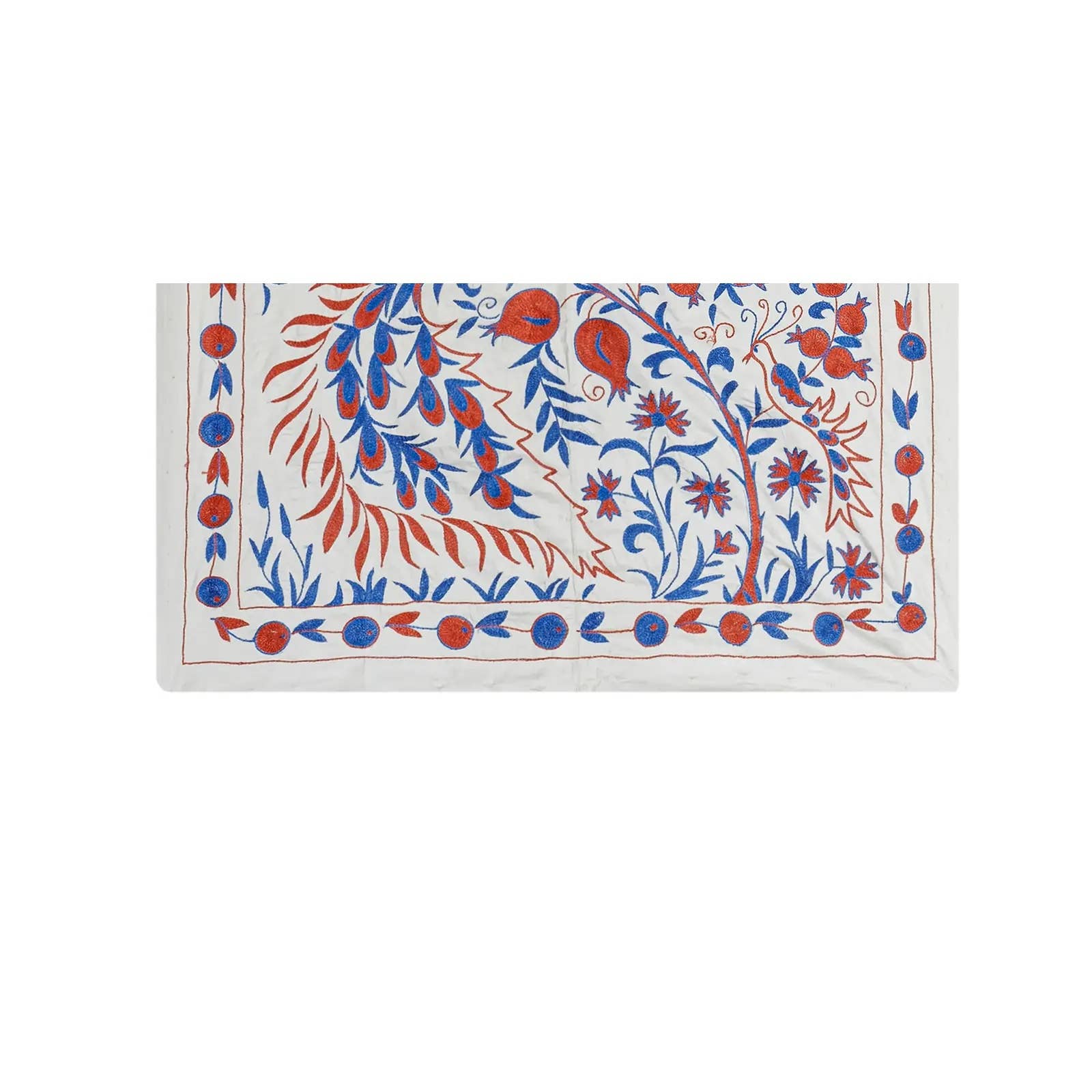 Silk Suzani Wall Hanging & Bedspread | 3'7'' x 6'2''