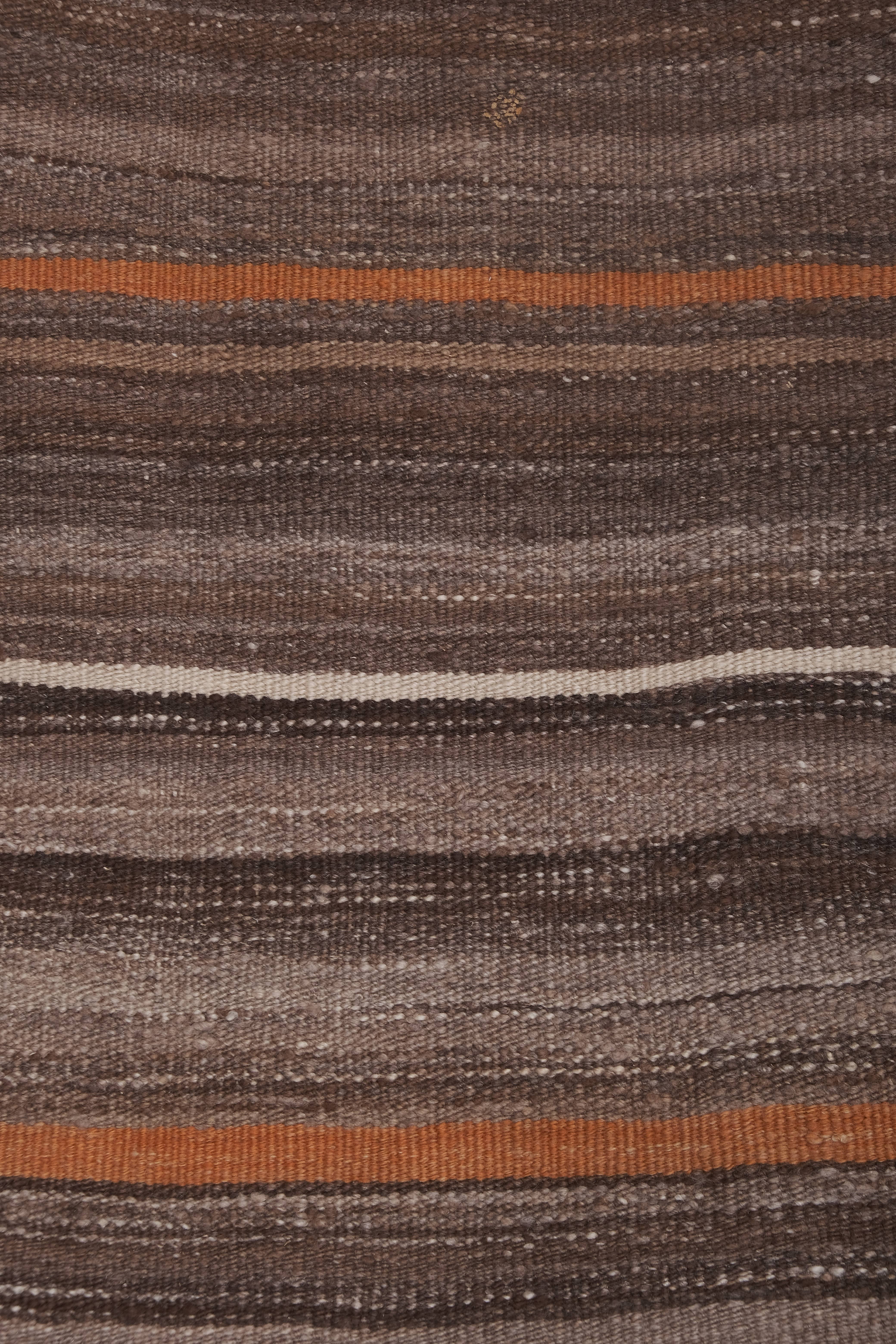 Vintage Turkish Kilim Runner 1'10'' x 11'2''