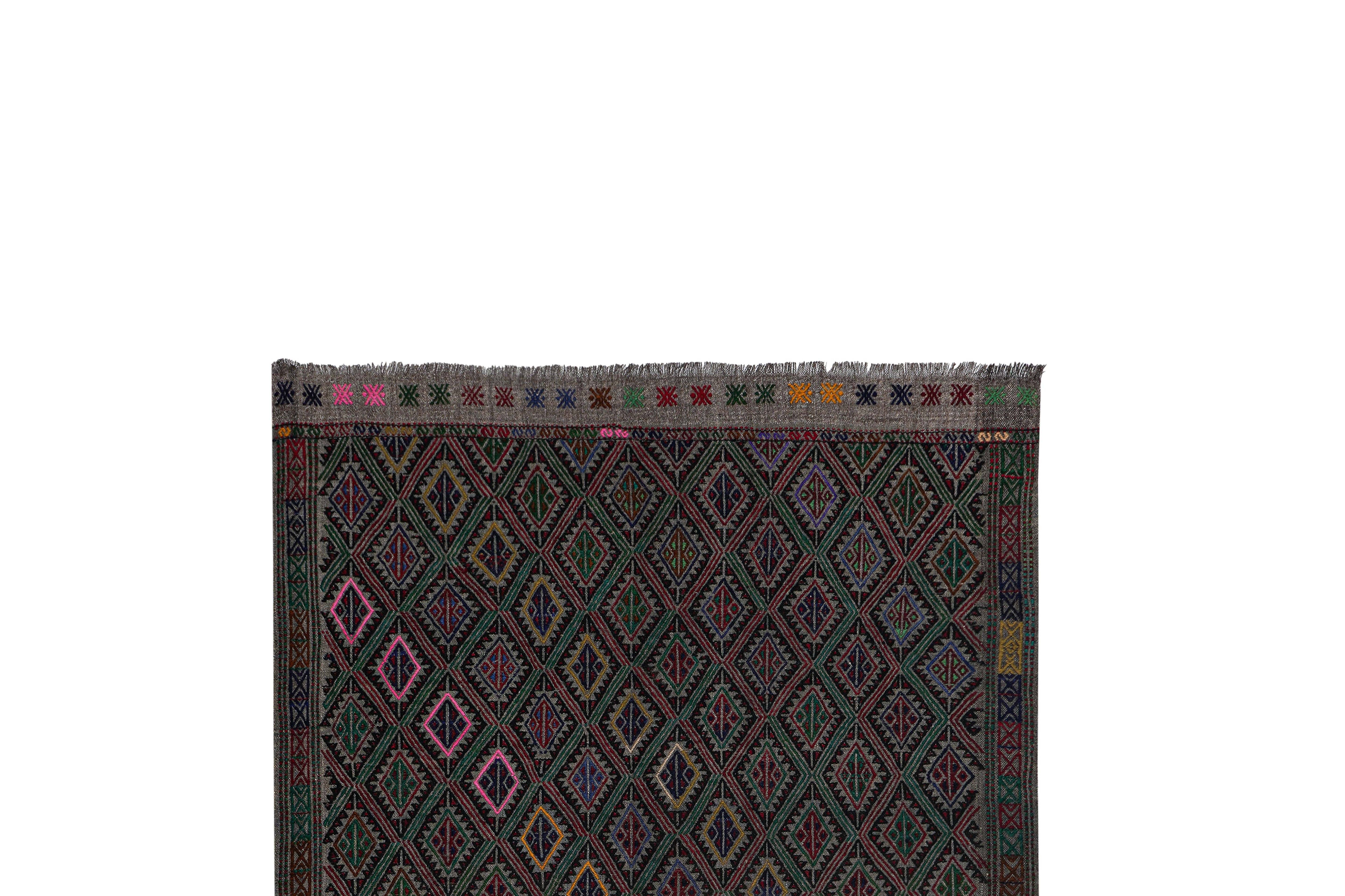 Vintage Turkish Kilim Rug 3'9'' x 6'2''