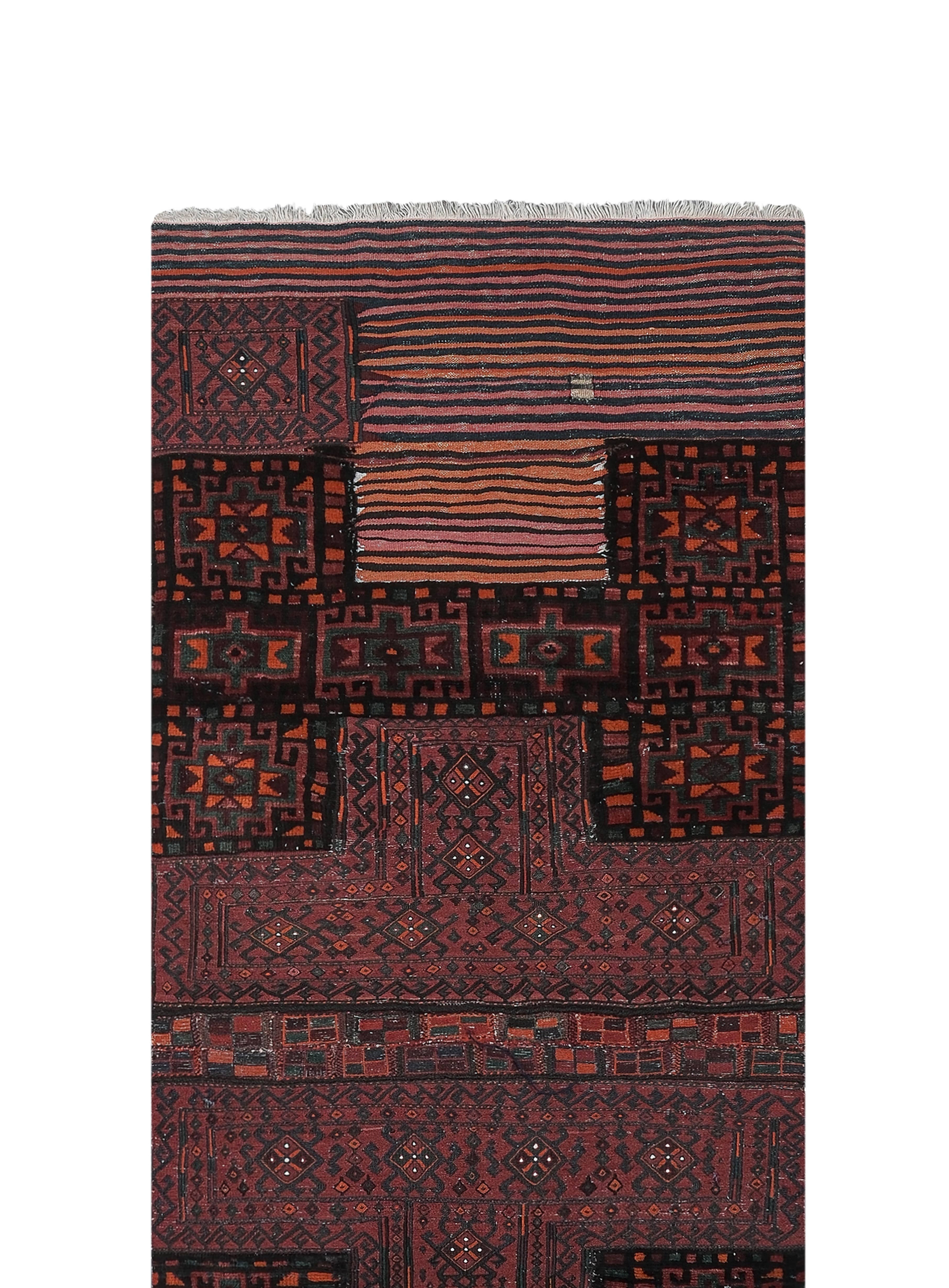 Vintage Turkish Anatolian Rug 3'5'' x 9'1''