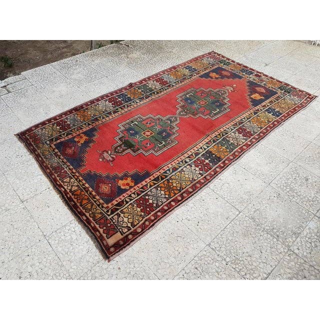 Vintage Turkish Rug 4'3'' x 7'6''