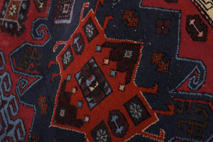 Vintage Caucasian Rug 4'3'' x 5'7''