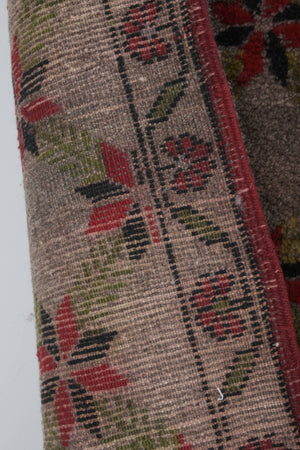Vintage Turkish Shaggy Rug 3'9'' x 8'