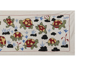 Tortoise Suzani Table Runner | 20'' x 58''