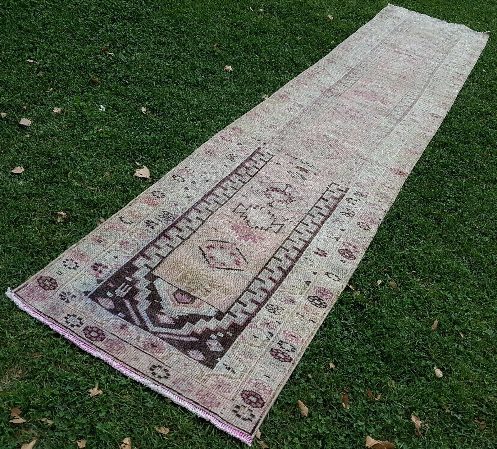 Vintage Kurdish Runner Rug 2'9'' x 13'