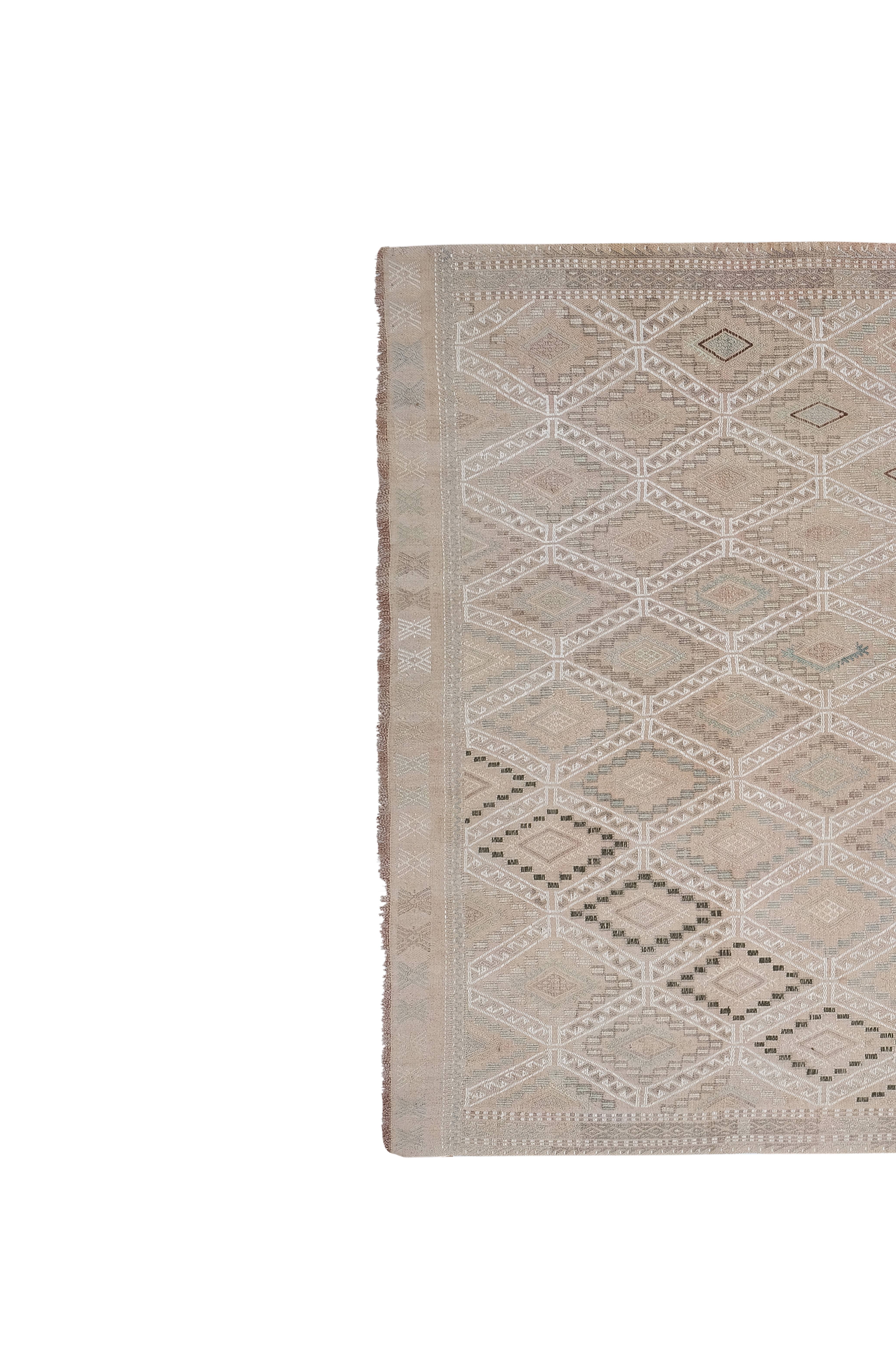 Vintage Turkish Kilim Rug 5'2'' x 7'5''