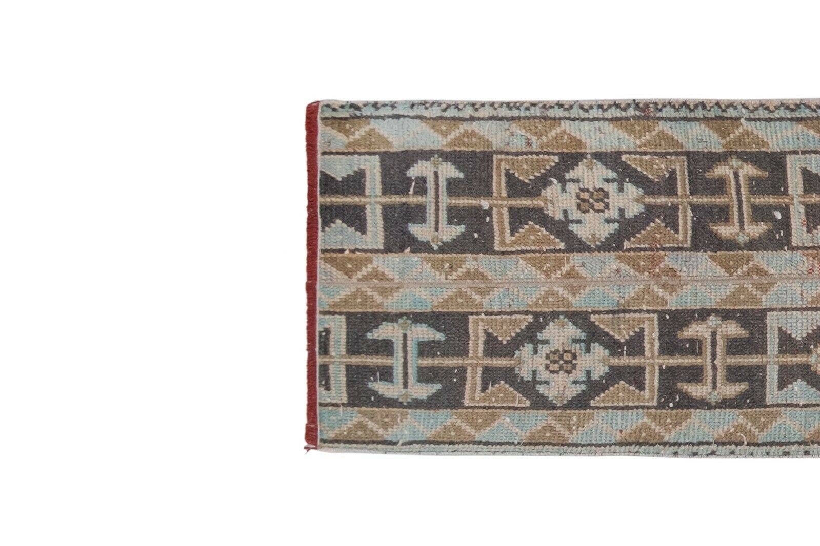 Vintage Turkish Runner Rug 1'7'' x 9'7''