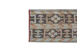 Vintage Turkish Runner Rug 1'7'' x 9'7''