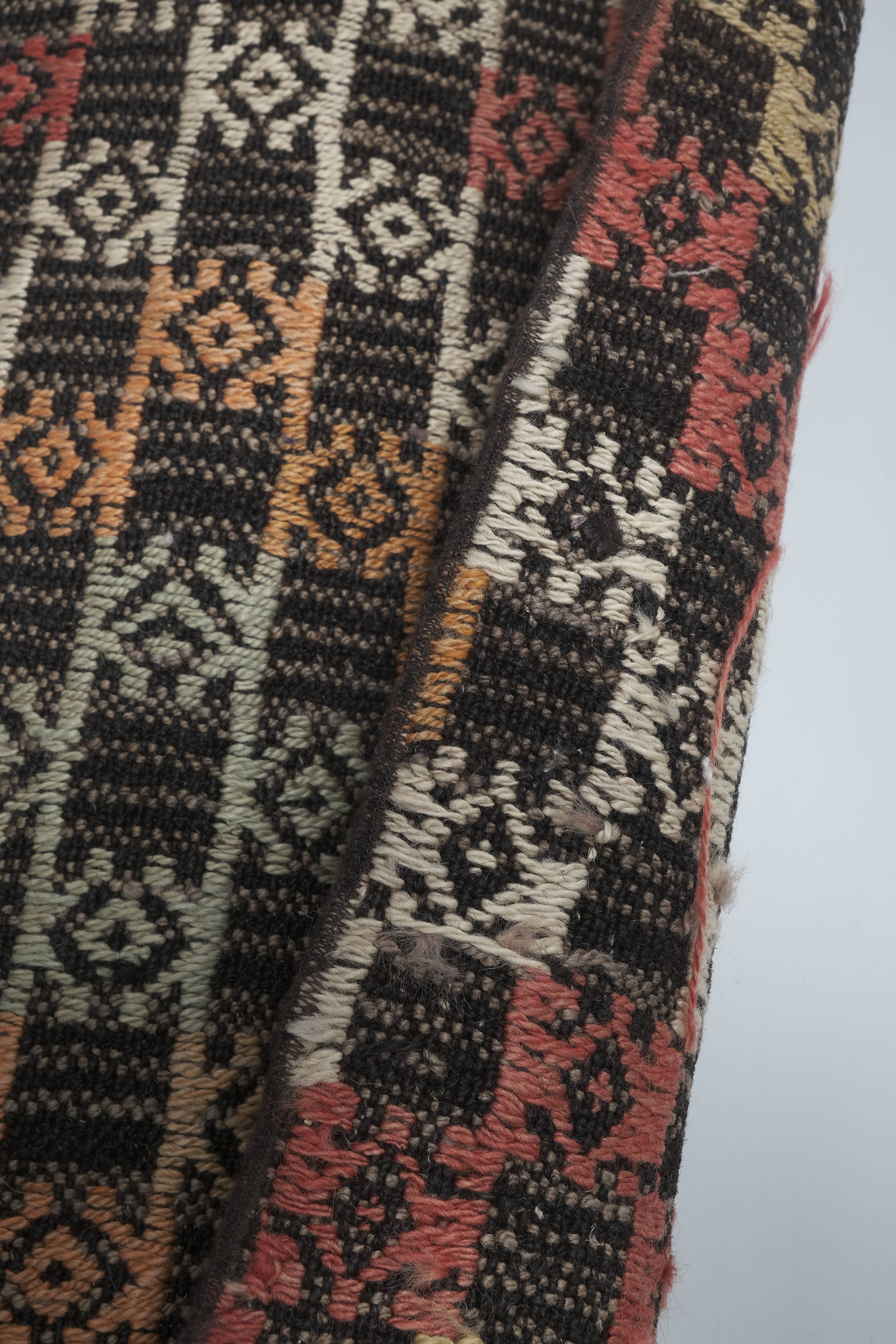 Vintage Kilim Runner 2'2'' x 15'11''