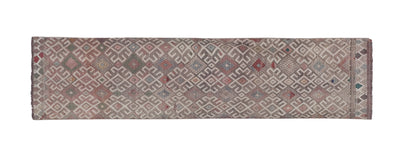 Vintage Turkish Kilim Runner 2'4'' x 8'10''