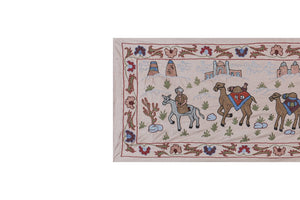 Silk Suzani Wall Hanging & Bedspread 1'8'' x 6'3''