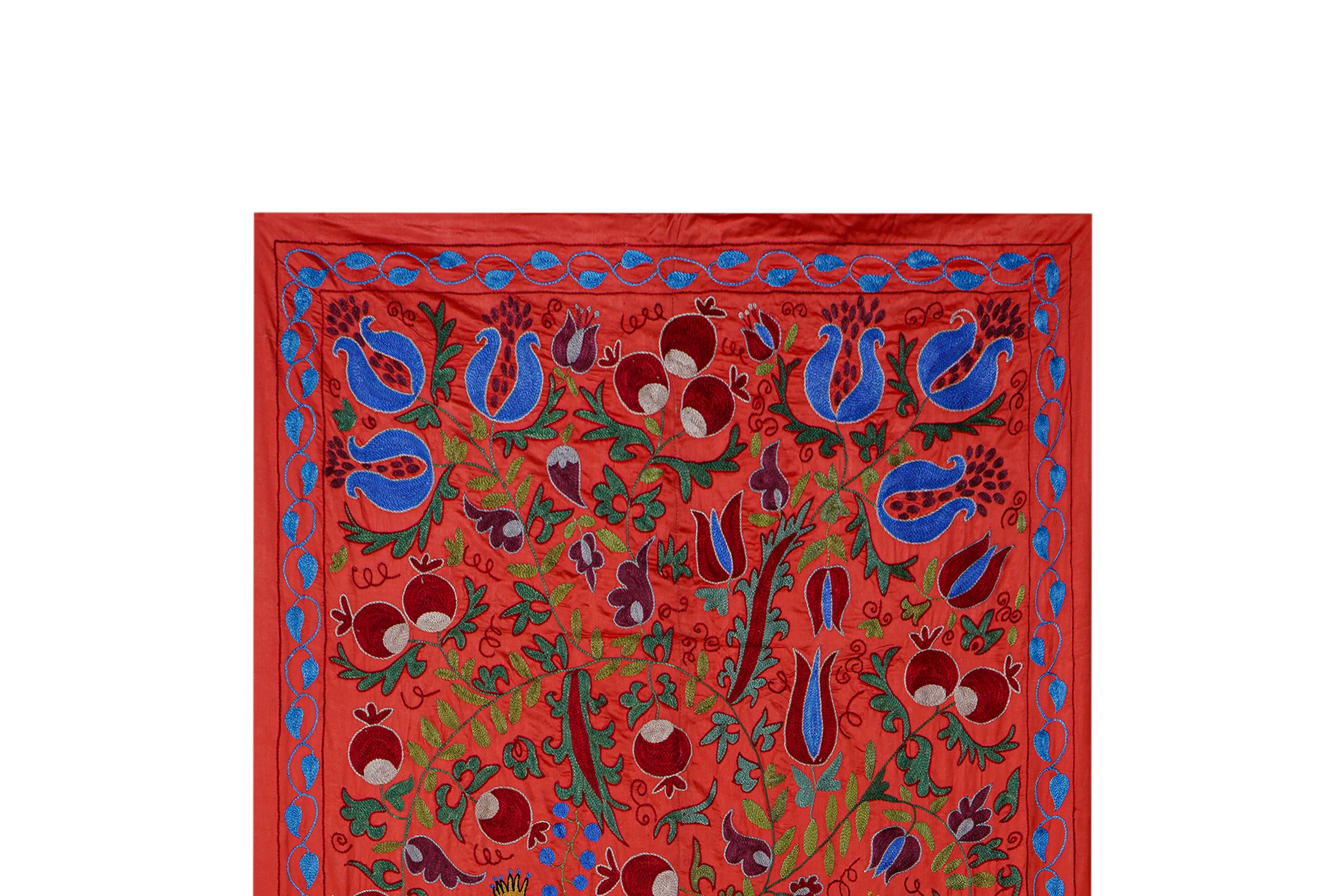 Suzani Wall Hanging & Bedspread 3'4'' x 6'1''
