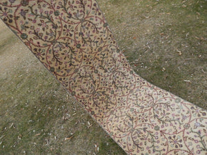Vintage Turkish Anatolian Oushak Runner 2'1'' x 10'4''