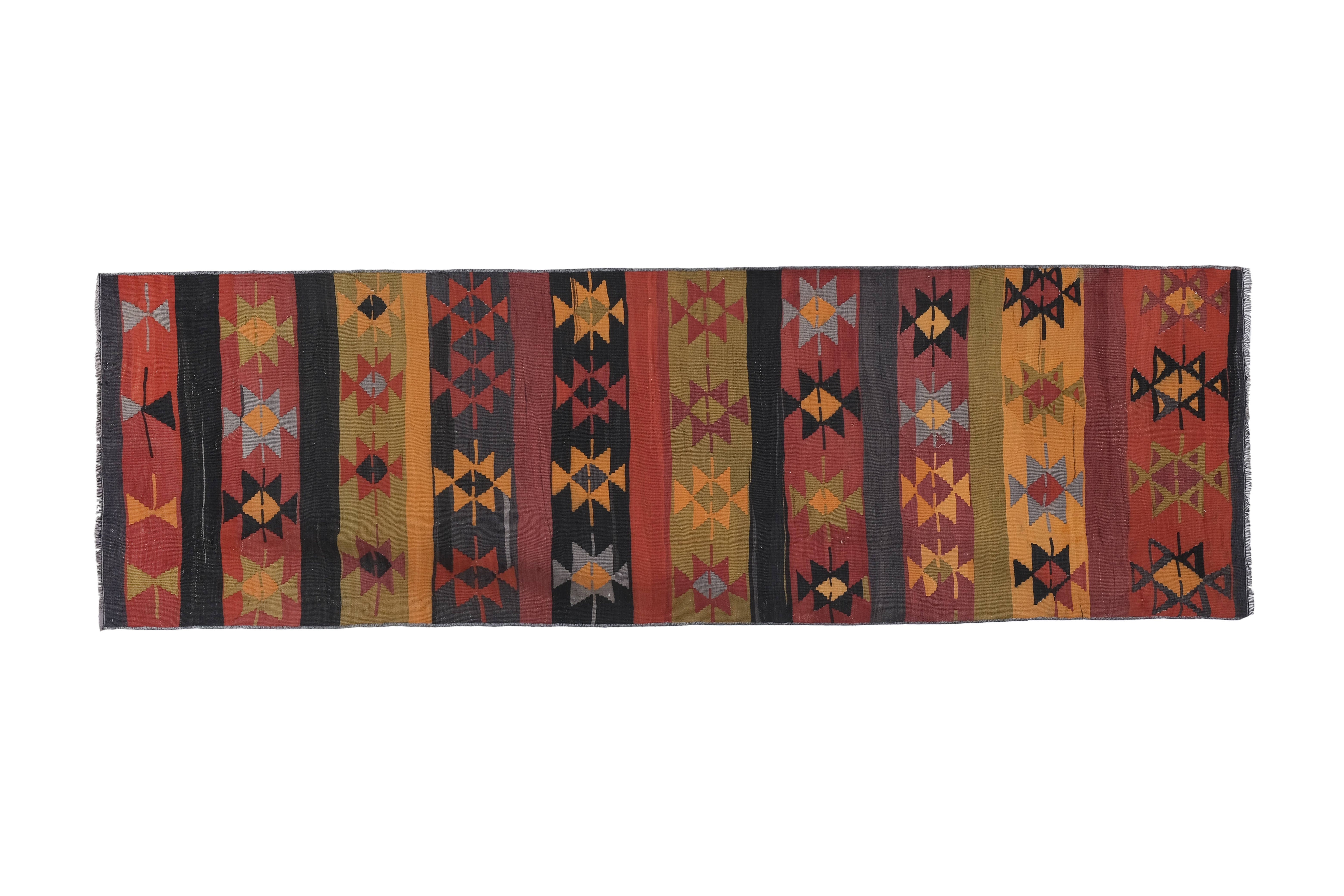 Vintage Kilim Runner 3' x 9'5''