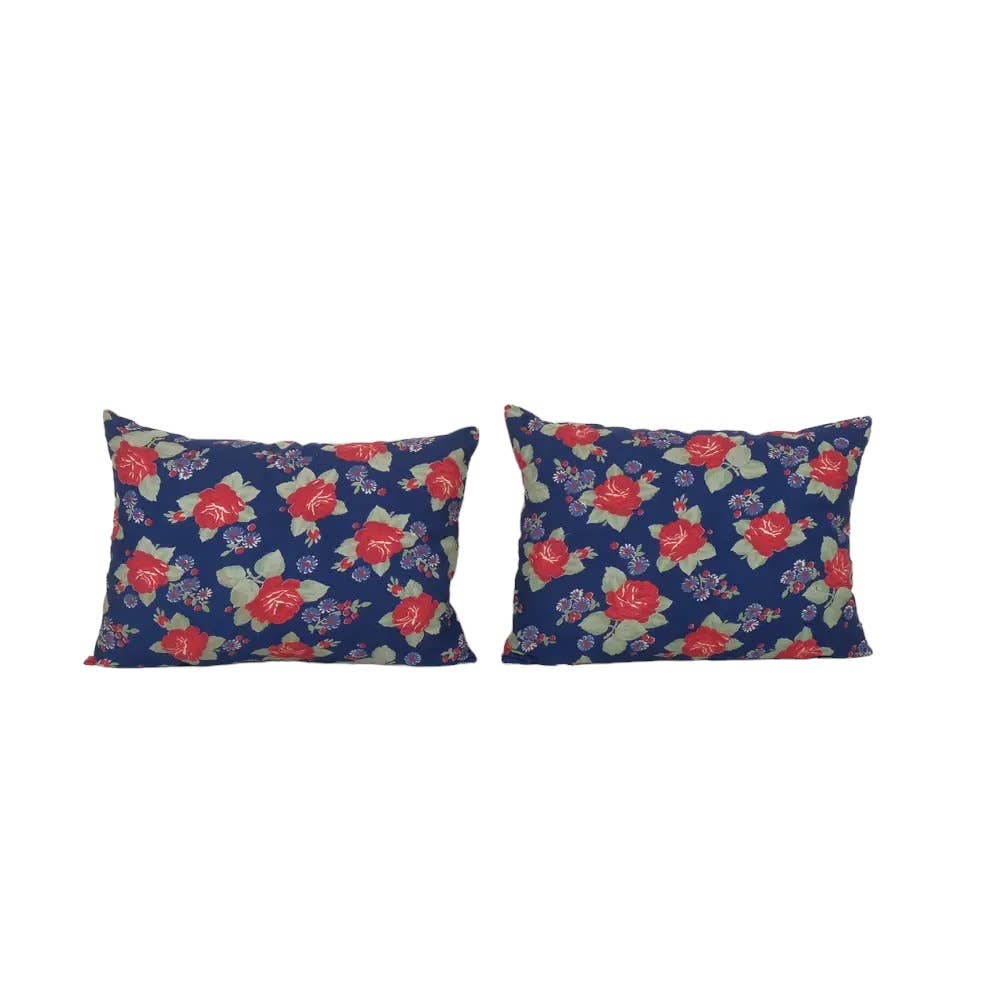 Uzbek Roller Printed Pillow Cover | 16'' x 24''