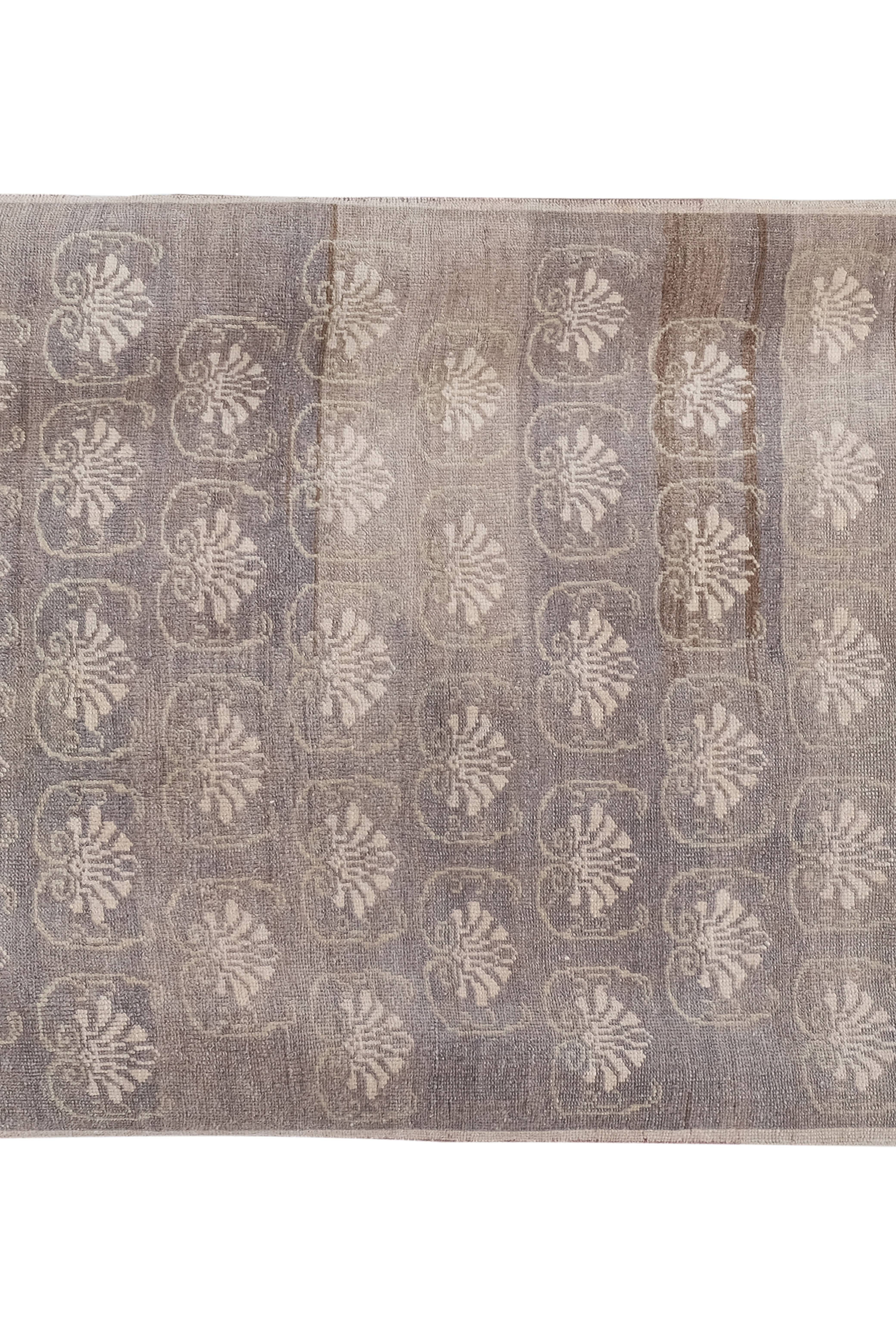 Vintage Turkish Karapinar Rug 3'7'' x 7'3''