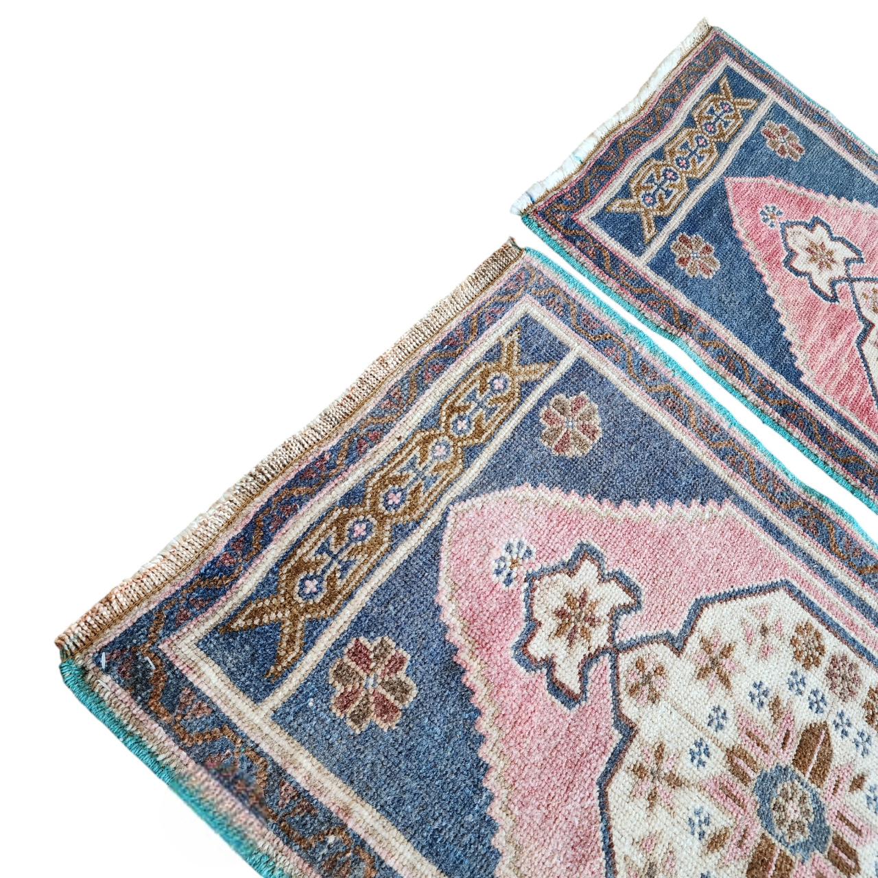 Vintage Turkish Yastik Rugs Set of 2 | 22'' x 36''
