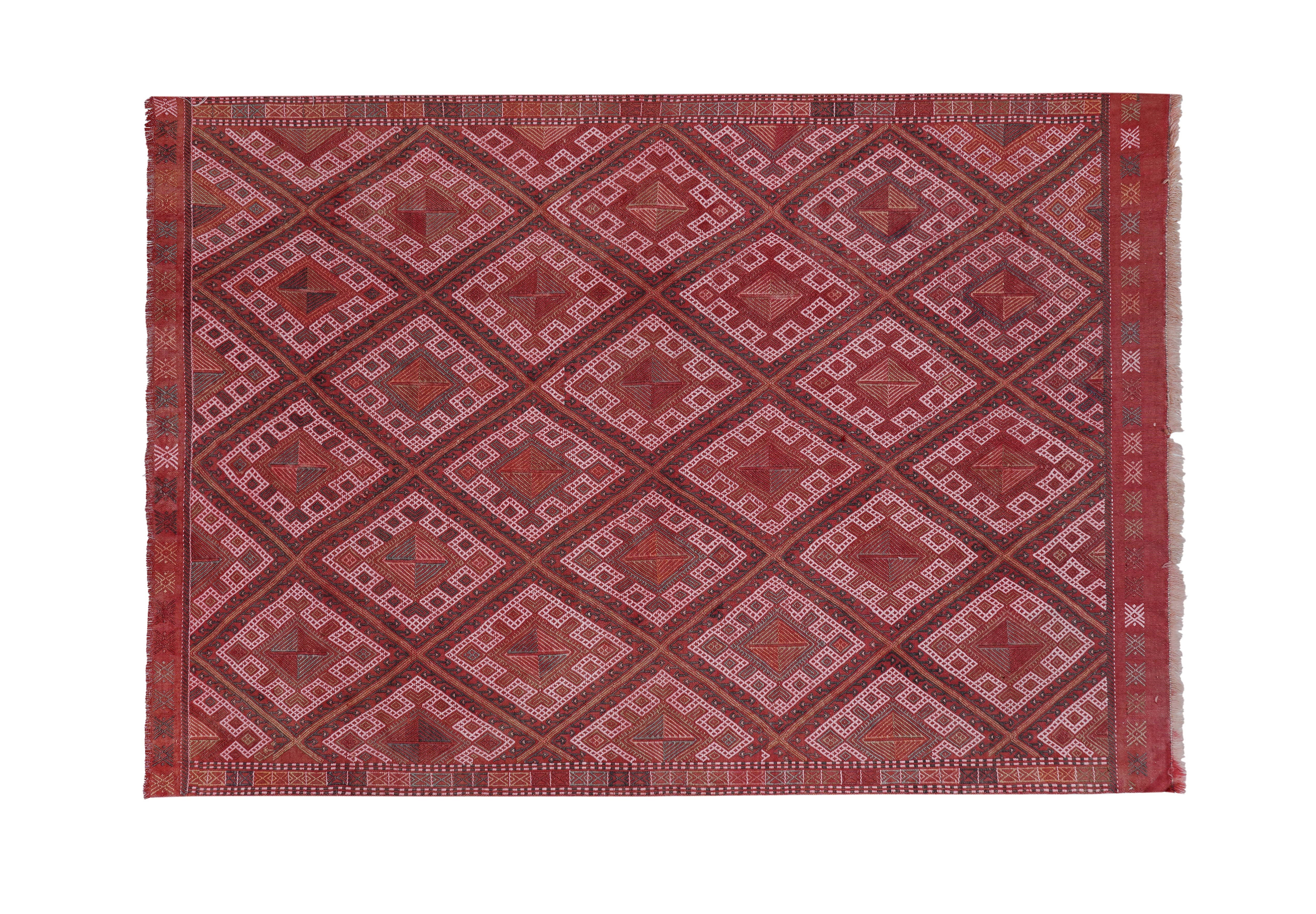 Vintage Turkish Kilim Rug 5'1'' x 8'1''