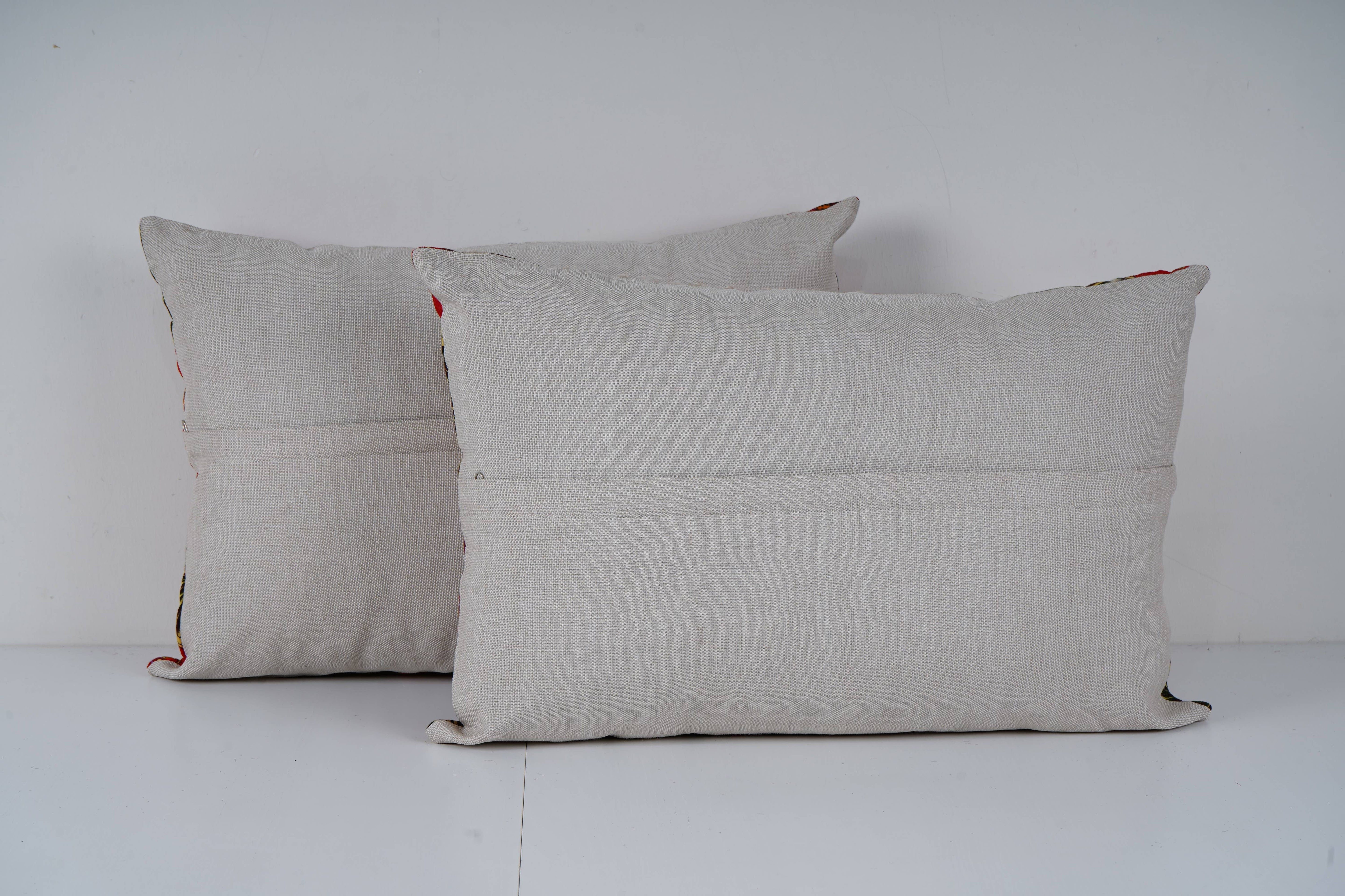 Uzbek Roller Printed Pillow Cover Set of 2 | 16'' x 22''