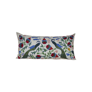 Bird Suzani Bedding Pillow Cover | 16'' x 33''
