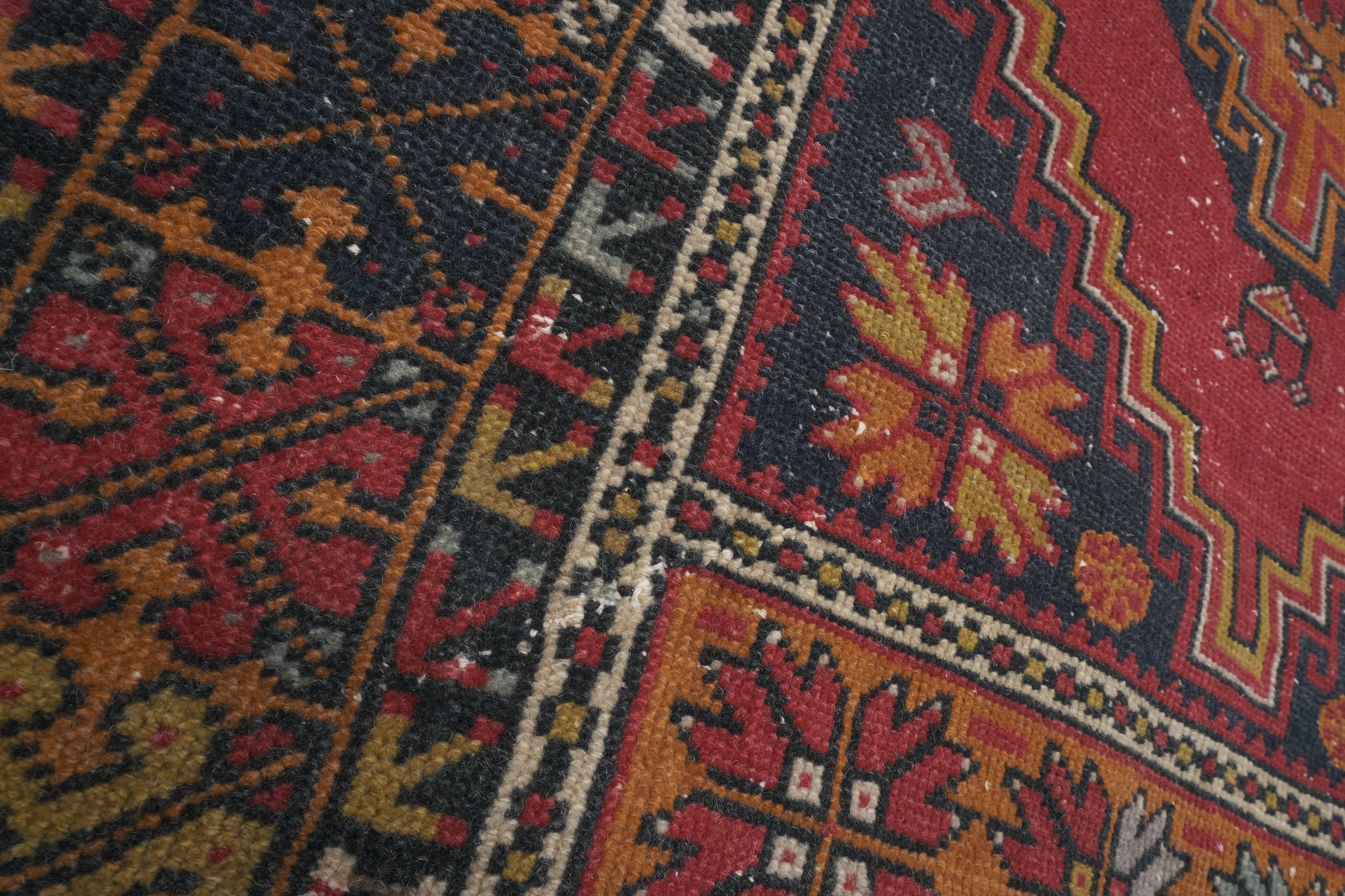 Vintage Turkish Anatolian Rug 3'7'' x 5'5''