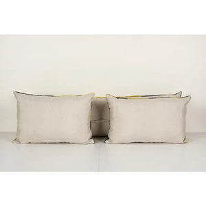 Silk Ikat Velvet Pillow Cover Set of 2 | 16'' x 24''