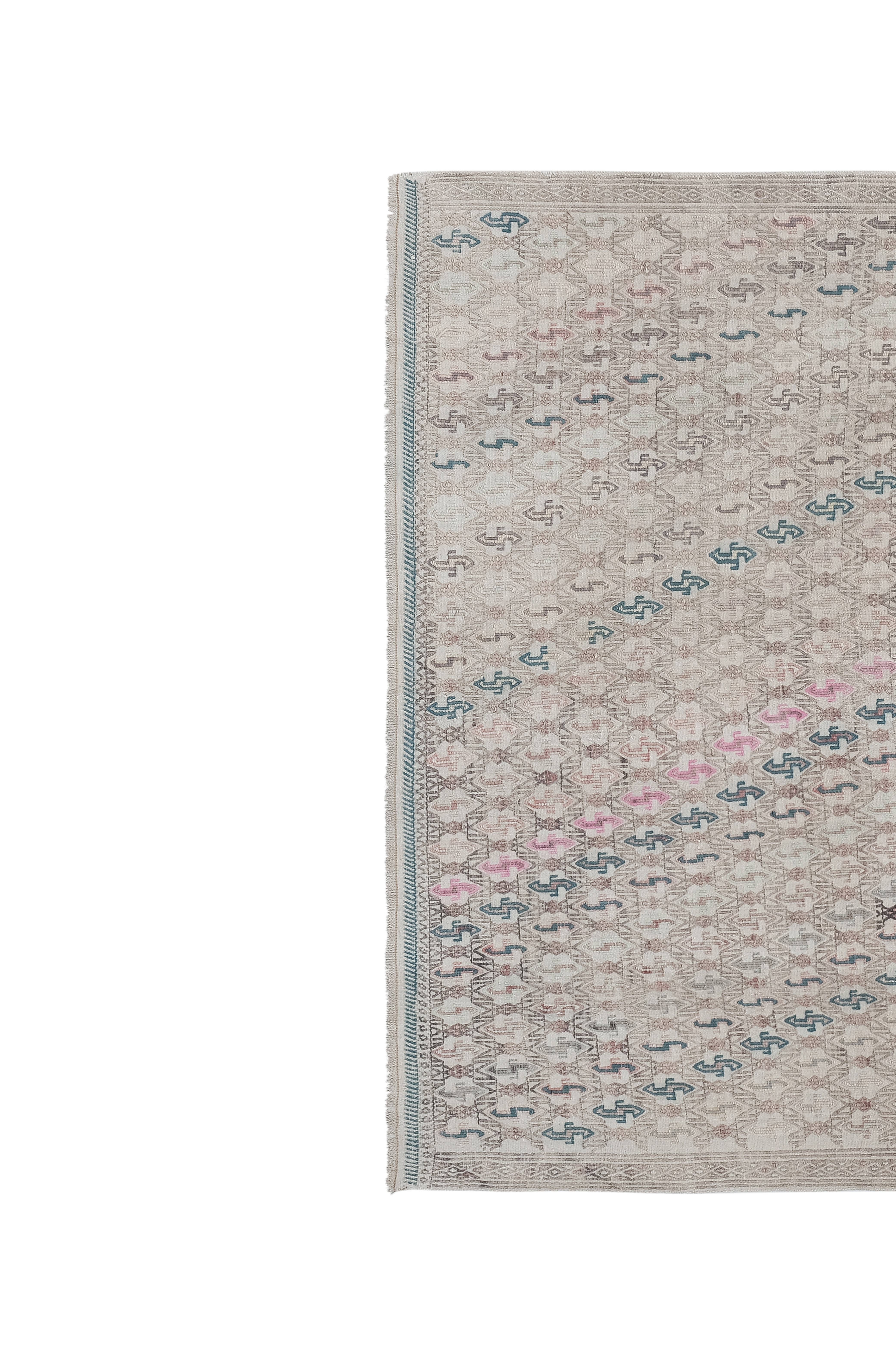 Vintage Turkish Kilim Rug 5'1'' x 7'6''