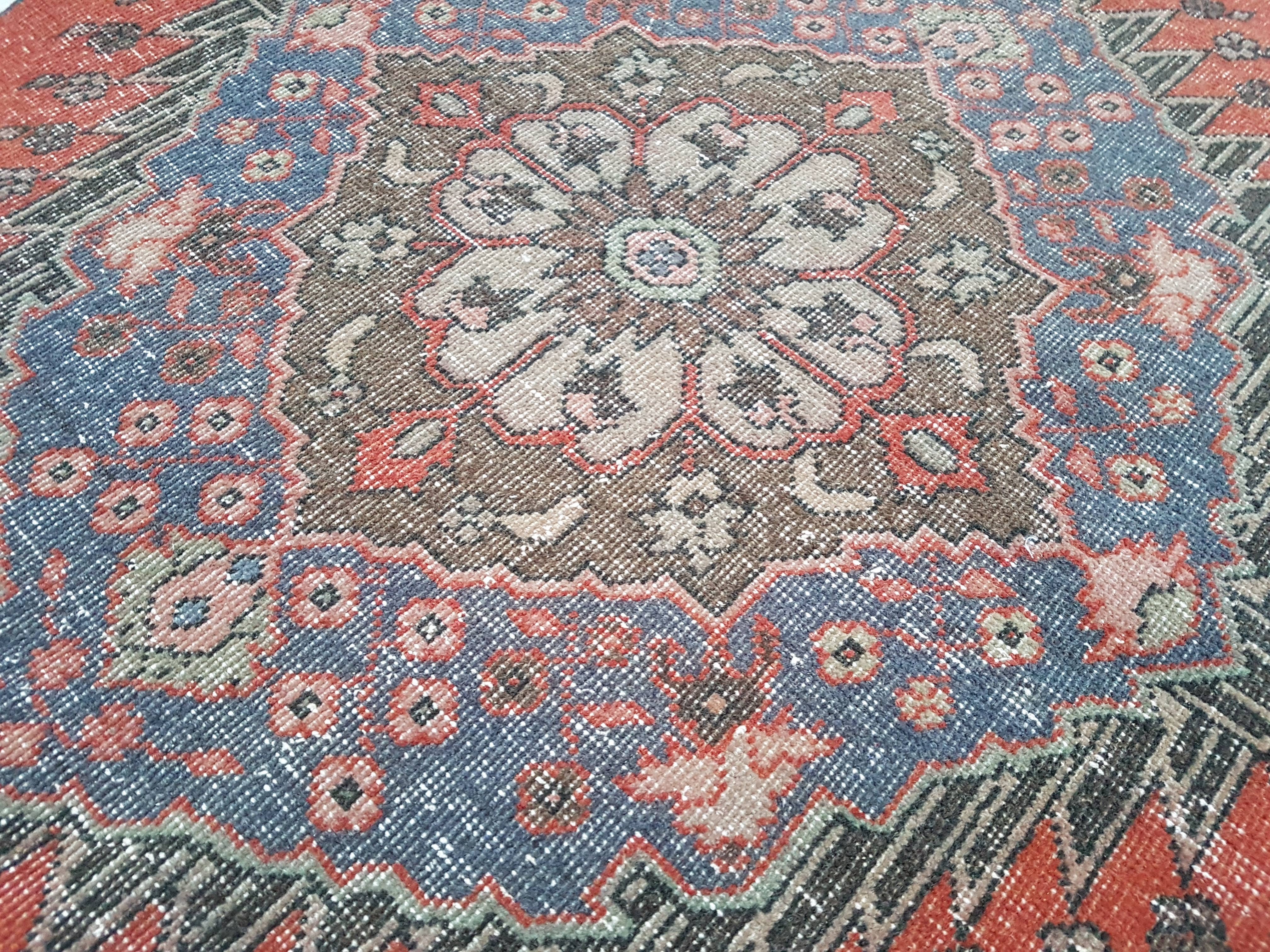 Vintage Oushak Runner 3'4'' x 13'3''