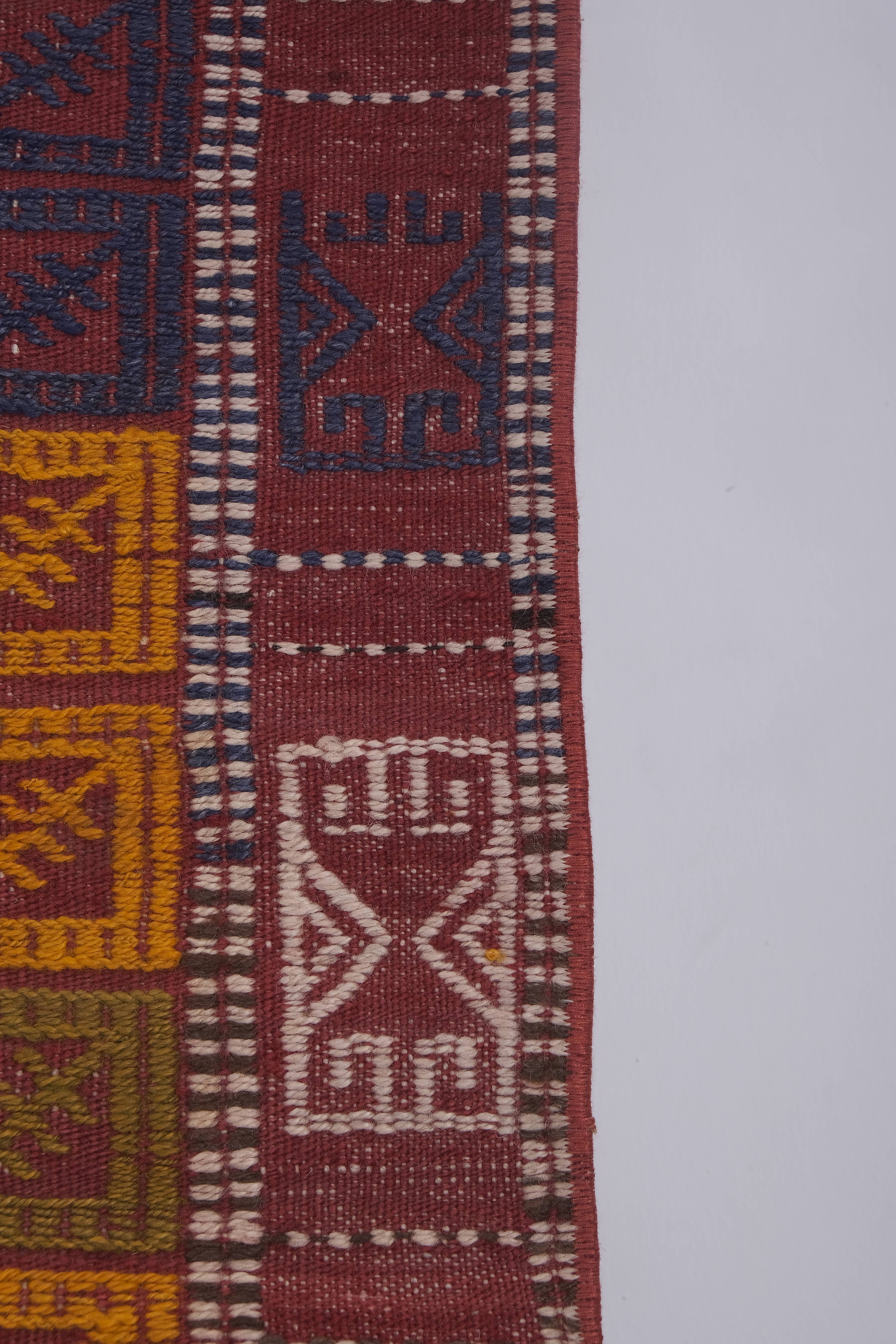 Vintage Turkish Kilim Rug 4'6'' x 6'8''