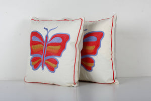 Butterfly Suzani Pillow Cover | 18'' x 19''