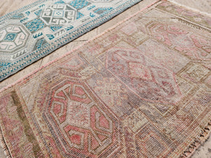 Vintage Turkish Yastik Rugs Set of 2 | 22'' x 36''