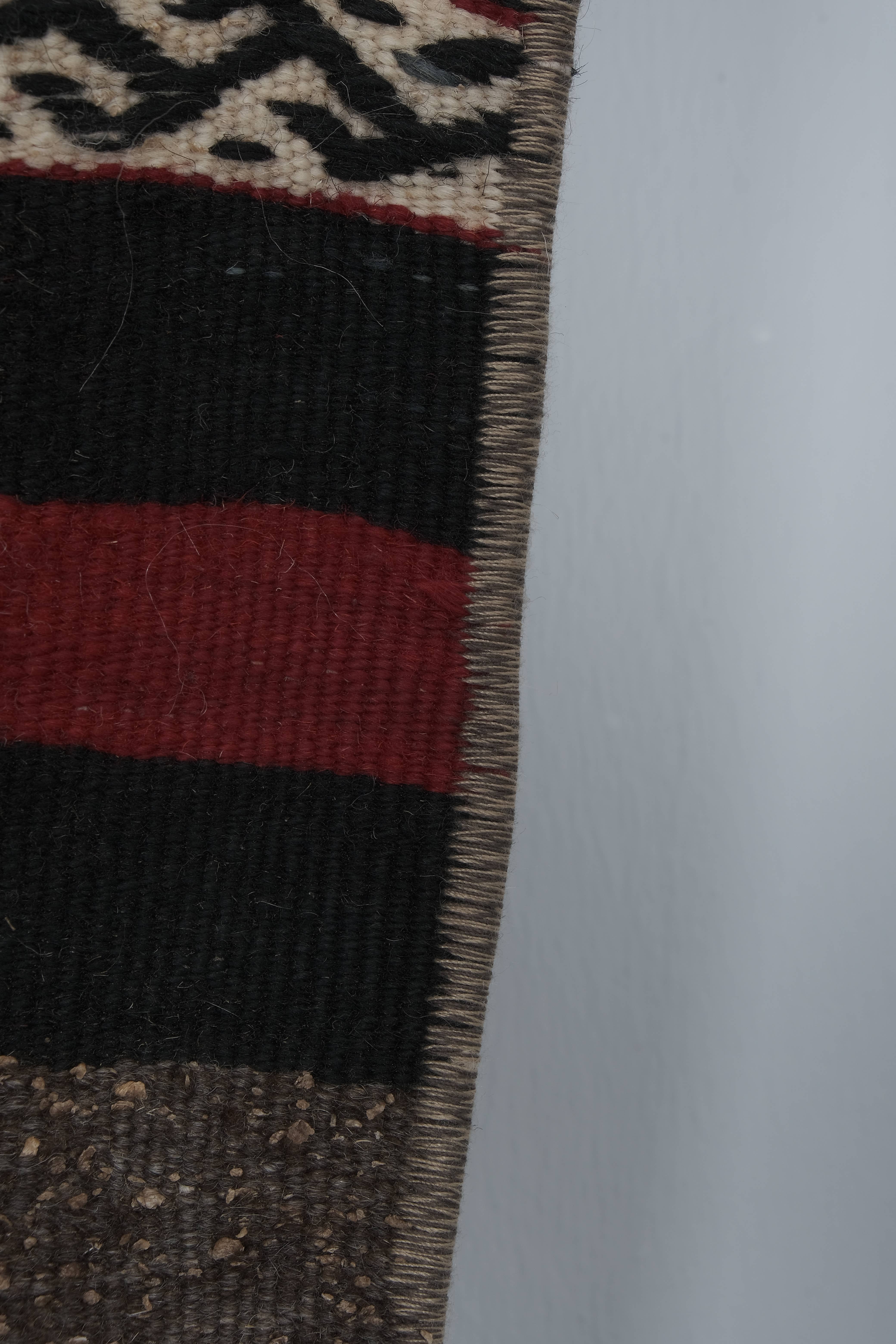Vintage Turkish Kilim Runner 2'1'' x 17'10''