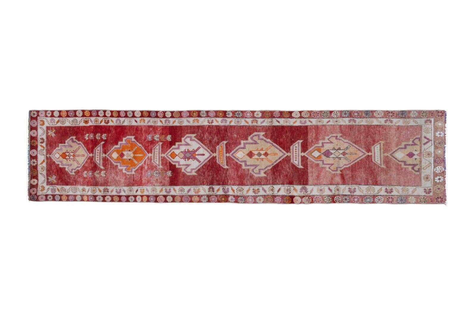 Vintage Herki Oushak Runner 2'9'' x 11'4''