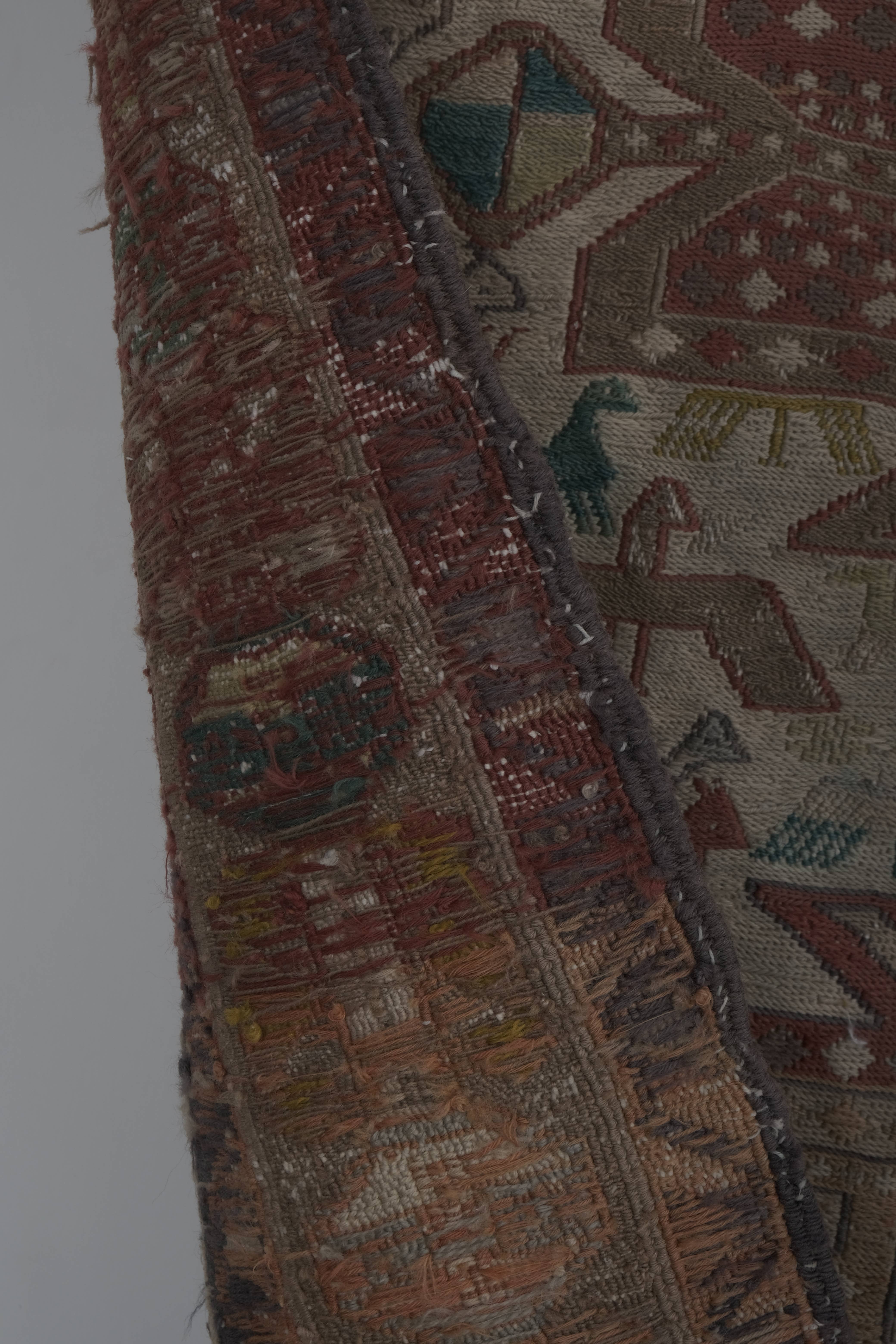 Vintage Turkish Kilim Rug 39'' x 56''