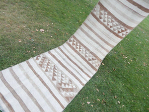 Vintage Herki Kilim Runner 2'9'' x 11'1''
